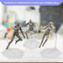 POMER Action Figure Stand, 5 Pcs Transparent Assembly Holder Base Display Model Support for HG/RG Gundam