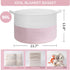 21.7" 21.7" 13.8", INDRESSME XXXLarge Storage Basket with Handle, Pink Laundry Basket for Nursery Stuffed Animal