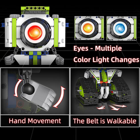 5-in-1 Programmable 8-12, (337 STEM Robotics Kit with Remote and App Control & Three-Color Changing LED Lights