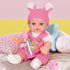 12" Backpack Box,12 Inch 3+ Baby Doll With Bear Pattern Carrier In Gift Realistic Baby Dolls With Clothes