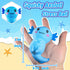 Belsheu Axolotl Animal Dough Fidget Balls Squishy Toys, Blue Axolotl Squeeze Sugar Stress Ball for Adults, Anxiety