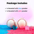 Gender Reveal Baseball Set - Pink & Blue Powder Kit for Baby Boy Girl Party, Spill Proof