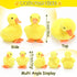 5 Pieces Duck Stuffed Animals includes Big Stuff Mommy duck with 4 Little Baby Duck Plush Toys Soft Duck Family Plush Set with Zipper Pouch for Toddlers Boys Girls (Yellow Duck)