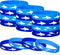 meekoo 24 Pcs Shark Party Favors Rubber Wristbands, Jaws Party Decorations Under the Sea Supplies