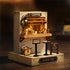 Flever Dollhouse Miniature DIY House Kit, Creative Room with Furniture for Romantic Valentine's Gift (Coffee Time)