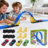 Flexible Race Track for Kids - 15Ft Car Track with 4 Vehicle