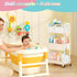 3 SUNALLY Baby Diaper Caddy Cart, Tier Rolling Diaper Cart with Lockable Wheels for Nursery Essentials, Large Capacity