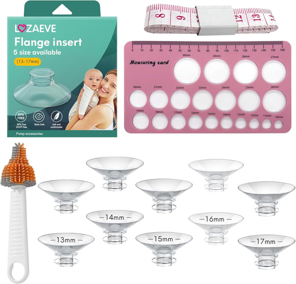 LOZAEVE Big Wider Angle (105 Degree) Flange Sizing Kit with 10PCS 13/14/15/16/17mm Flange