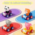 1-3, 6-9-12-18 1 2 1st AugToy Press and Go Toy Cars for Toddlers Animal Racing Cars Infant Baby Toys Months, Cars Toys