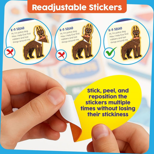 30 4-8 Funcils Paint by Sticker & Number for Kids - Color by Sticker Paint Book | Travel, Airplane, Car Activities