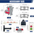 37 Set 20 10 2 Pieces Train Tracks - Compatible with All Major Brands, Classic Railway Track with Curved, Straight