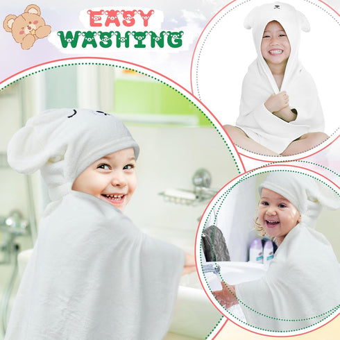 0-5 28 47 Inch Color,2 Xtinmee Toddler Bath Towels Hooded for Kid Year x Absorbent Baby Hooded Towel with Bear Ears