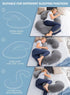 INSEN C Shaped Pregnancy Pillow for Ultimate Comfort (Gray)