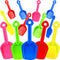 Gejoy 12 Pieces Colorful Beach Sand Shovels for Kids, 7.7'' Plastic Summer Scoop