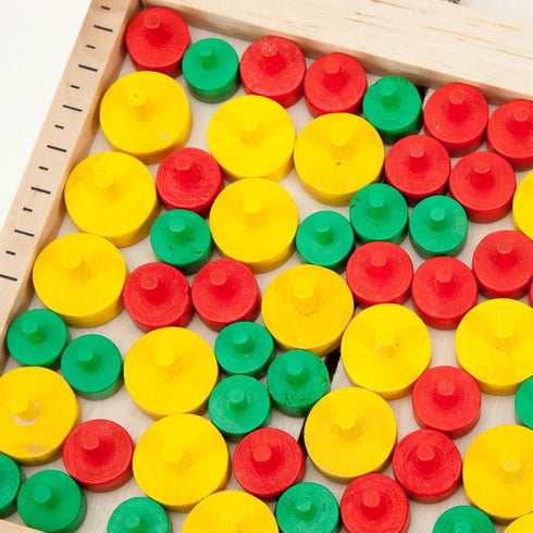 11-1/2'' 7'' Bits and Pieces - Mikado Rules Wooden Board Game-A Classic Wooden Land Mine Board Game Family Game - Board