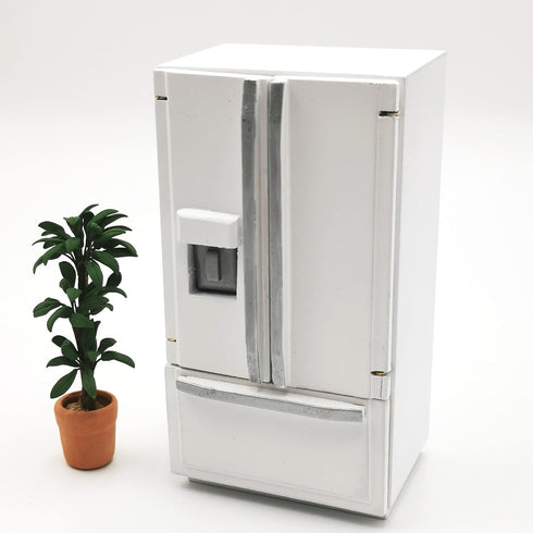 Dollhouse Decoration Accessories, 1:12 Miniature Fridge Kitchen Prop Decor for Kids Play Toy