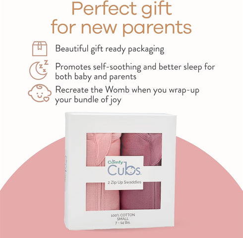 Comfy Cubs Fitted Sheets & Zip Swaddle Blankets Bundle - Muslin Cotton