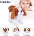 WorWoder Interactive Electronic Plush Saint Bernard Toy Puppy - Walking, Barking, Tail Wagging Companion for Kids
