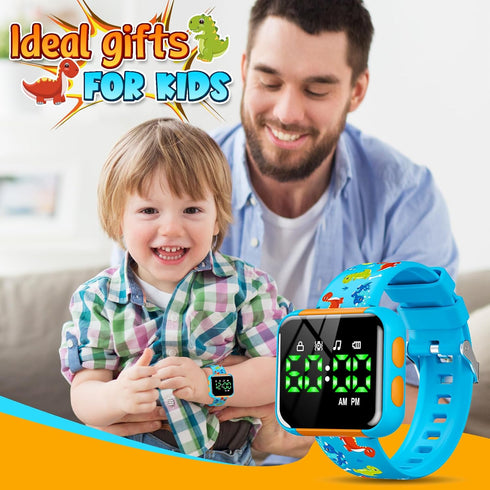 Etuwoe 2 3 4 Potty Training Watch for Kids: Water Resistant Potty Watches for Toddler Boys Adjustable Volume