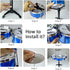 Beenavee Set,Jazz 5 Set,Toddler Set Kids Drum Drum Musical Toys, Drum with Stool Mini Band Rock Educational Percussion