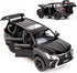 BDTCTK 1/32 Lexus LX570 Off-Road Luxury SUV Model Car, Zinc Alloy Pull Back Toy with Sound and Light (Black)