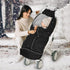 Pugwoy Universal Baby Footmuff for Strollers,Stroller Cover for Winter with Hooded Design,Waterproof and Windproof