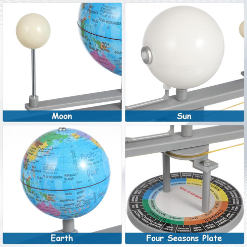 TOYANDONA Sun Earth Moon Orbital Model Solar System Project Kit for Kids Educational