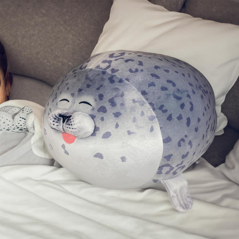 (24 inch) Pineapple Seal Plush Pillow, Giant Stuffed Animal Plushie, Stuffed Seal Plushy Squish Plush Toys, Jumbo Cute
