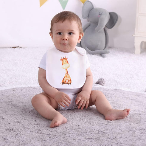 Maiwa Cotton Waterproof Baby Bibs for Girls Boys Unisex for Drooling Drooler Teething with Snaps,Oeko-TEX Certified
