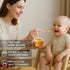 6-Pack 3 Silicone Baby Food Containers with Date-Tracking Lids, Reusable Snack Containers Food Storage Jars