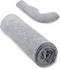 Momcozy Pregnancy Pillow Cover J Shaped, Pregnancy Body Pillowcase Removable, Soft &