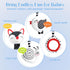 Car Seat Toys for Babies 0-3 Months, Spiral Stroller Toys, High Contrast Black and White Baby Toys