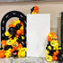 12 Inch Construction Balloons, Black Yellow Orange Confetti Truck Construction Party Latex Balloons for Boy Excavator