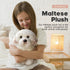 Realistic Plush Dog Toy - Lifelike Stuffed Animal, Fluffy Maltese Dog (Large)