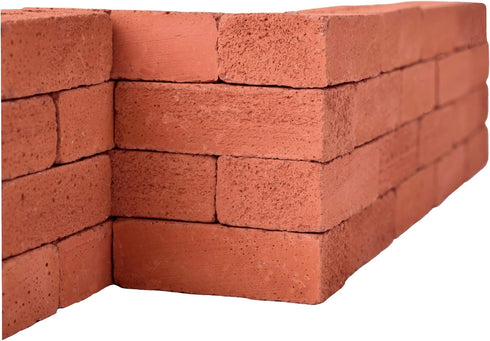 Acacia Grove Mini Red Bricks, 1:6 Scale, 16 Pack