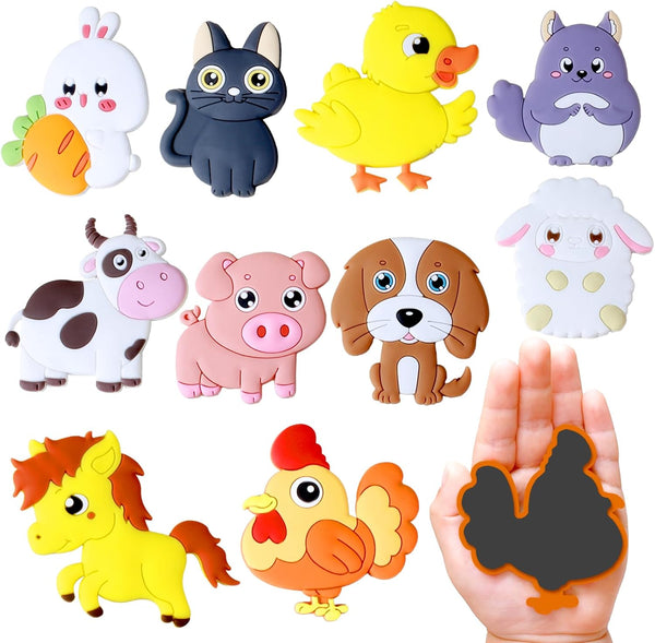 Refrigerator Magnets for Kids, Cute Farm Animals Fridge Magnets for Toddlers, Educational Gift
