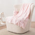 Baby Blanket, Foldable Rabbit Shape Plush Blanket, Super Soft Warm Breathable Receiving Blankets Newborn Nursery
