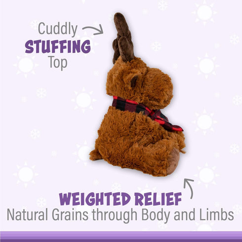 Warm Pals Rory Reindeer 1.5lbs Cozy Microwavable Lavender Scented Heated Plush Toy Bedtime Comfort Plushie