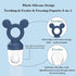 Frozen 3 Baby Fruit Feeder, Teething Toys, Infants Teether Pacifier with Extra Teats, Toddler Eating Essentials, BPA