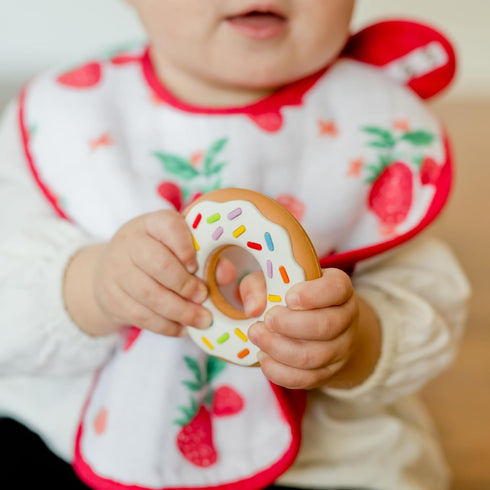 Little Unicorn Cotton Muslin Classic Bib 3 Pack - 100% Cotton, Machine Washable, Playful Designs