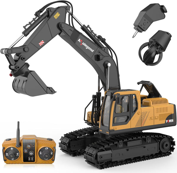 kolegend 3 in 1 Remote Control Excavator Toy 14 Channel RC Excavator