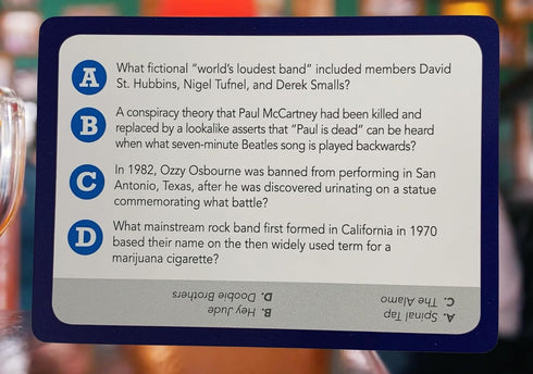 Rock Trivia Challenge - You Gotta Know Game
