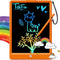 TEKFUN 10IN LCD Writing Tablet for Boys Girls, Magic Doodle Board with Anti-Lost Stylus, Mess Free Coloring (Orange)