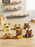 Sacblirr Set Sandwich Hot Dog Cute Capybara Baking Bread Series Mini Building Toy Kawaii Animals Micro Adorable Pet