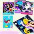 BAOXUE Scratch Art for Kids, Mermaids Black Rainbow Scratch Paper Set for DIY Activity and Party Games
