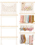 POVETIRE Headband Holder Hair Bow Organizer for Girls,Macrame Bow Holder Hair Accessories