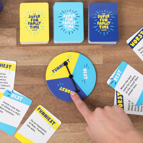 The Super Fun Family Time Game by DSS Games - Entertaining Conversation Starters for Kids, Teens, and Adults