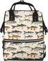 TZTTZT Realistic Style Fish Print Diaper Bag Backpack, Toddler Baby Girl Boy Diaper