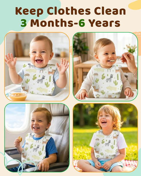 Packaged, 20/50pcs Lictin Disposable Baby Bibs, Individually Hygienic and Convenient for Toddler, Baby Travel