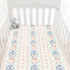 Cstdyfrv 28"x52" Boho Floral Pink Bows Baby Boys Girls Crib Sheets Vintage Flowers Love Heart Baby Sheet Cute Bows